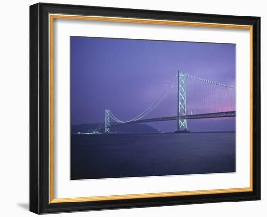 Honshu-Shikoku Bridge, Nr. Kobe, Japan-Demetrio Carrasco-Framed Photographic Print