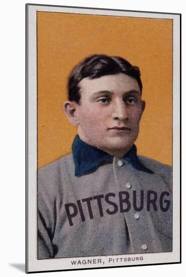 Honus Wagner Baseball Card-null-Mounted Giclee Print