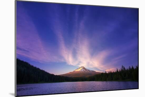 Hood Light, Mood and Atmosphere at Mount Hood, Trillium Lake Oregon-Vincent James-Mounted Photographic Print