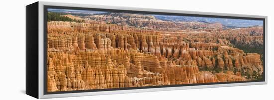 Hoodoo Rock Formations in a Canyon from Inspiration Point, Bryce Canyon National Park, Utah, Usa-null-Framed Premier Image Canvas