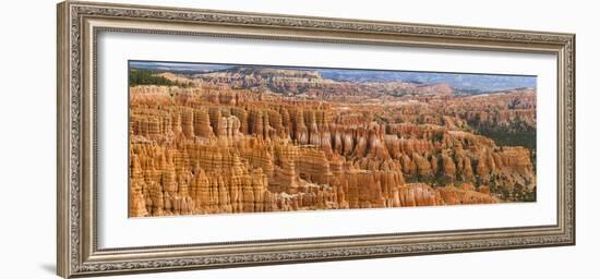 Hoodoo Rock Formations in a Canyon from Inspiration Point, Bryce Canyon National Park, Utah, Usa-null-Framed Photographic Print