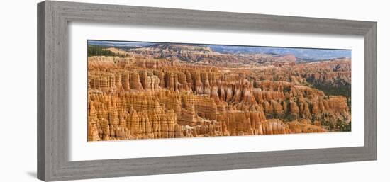 Hoodoo Rock Formations in a Canyon from Inspiration Point, Bryce Canyon National Park, Utah, Usa-null-Framed Photographic Print