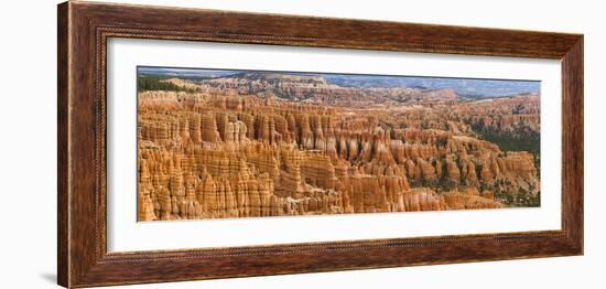 Hoodoo Rock Formations in a Canyon from Inspiration Point, Bryce Canyon National Park, Utah, Usa-null-Framed Photographic Print