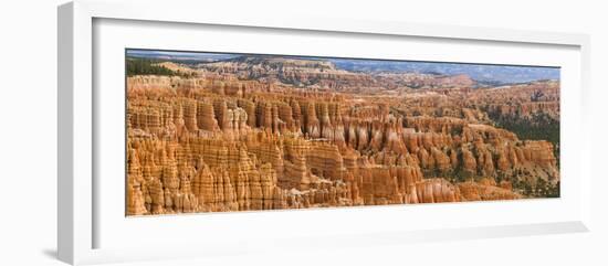 Hoodoo Rock Formations in a Canyon from Inspiration Point, Bryce Canyon National Park, Utah, Usa-null-Framed Photographic Print