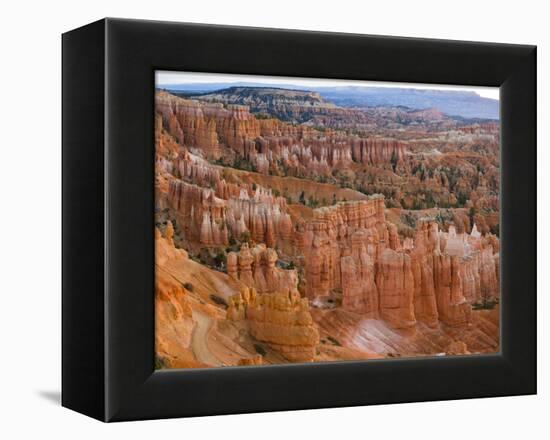 Hoodoo Rock Formations in a Canyon from Sunset Point, Bryce Canyon National Park, Utah, Usa-null-Framed Premier Image Canvas