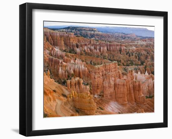 Hoodoo Rock Formations in a Canyon from Sunset Point, Bryce Canyon National Park, Utah, Usa-null-Framed Photographic Print