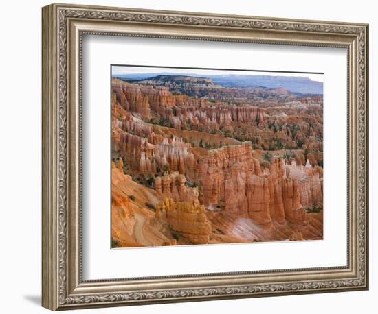 Hoodoo Rock Formations in a Canyon from Sunset Point, Bryce Canyon National Park, Utah, Usa-null-Framed Photographic Print