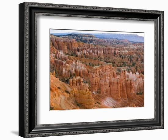 Hoodoo Rock Formations in a Canyon from Sunset Point, Bryce Canyon National Park, Utah, Usa-null-Framed Photographic Print