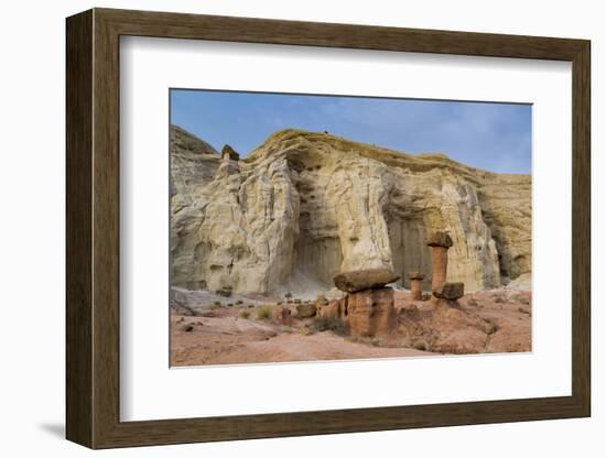 Hoodoo sandstone landscape, Grand Staircase-Escalante, Utah-Howie Garber-Framed Photographic Print