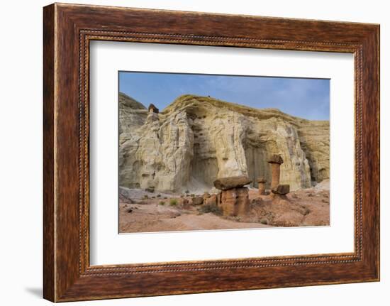 Hoodoo sandstone landscape, Grand Staircase-Escalante, Utah-Howie Garber-Framed Photographic Print