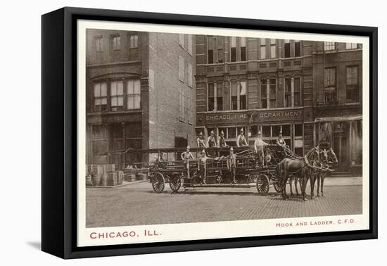 Hook and Ladder, Chicago, Illinois-null-Framed Stretched Canvas