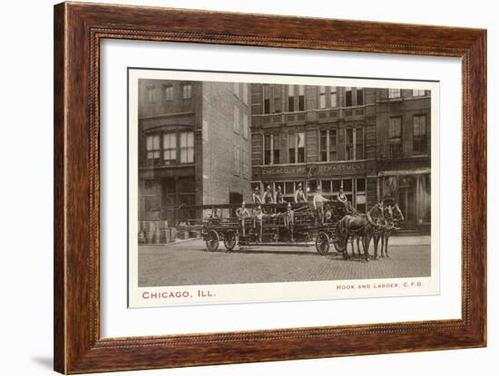 Hook and Ladder, Chicago, Illinois-null-Framed Art Print