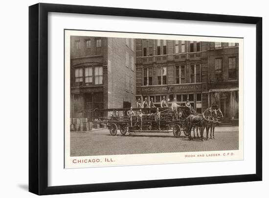 Hook and Ladder, Chicago, Illinois-null-Framed Art Print