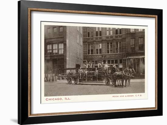 Hook and Ladder, Chicago, Illinois-null-Framed Art Print