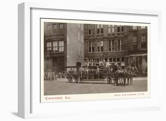 Hook and Ladder, Chicago, Illinois-null-Framed Art Print