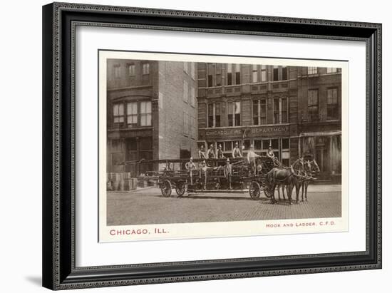 Hook and Ladder, Chicago, Illinois-null-Framed Art Print