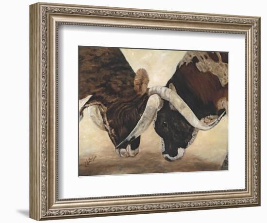 Hook 'em Horns I-Kathy Winkler-Framed Art Print