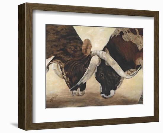 Hook 'em Horns I-Kathy Winkler-Framed Art Print