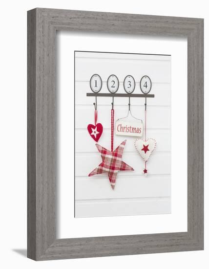 Hook Strip with Christmas Decoration-Andrea Haase-Framed Photographic Print