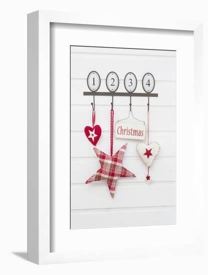 Hook Strip with Christmas Decoration-Andrea Haase-Framed Photographic Print