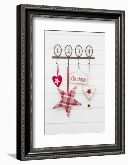 Hook Strip with Christmas Decoration-Andrea Haase-Framed Photographic Print