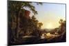 Hooker and Convoy Pass Through the Wilderness of Plymouth to Hartford-Frederic Edwin Church-Mounted Art Print