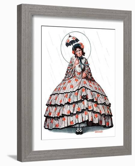 "Hoop Skirt,"April 25, 1925-Edmund Davenport-Framed Giclee Print