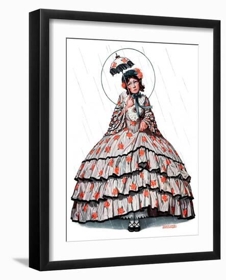 "Hoop Skirt,"April 25, 1925-Edmund Davenport-Framed Giclee Print