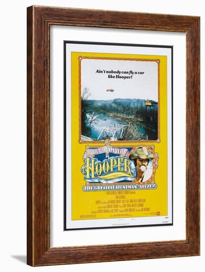 Hooper, US poster, Burt Reynolds, 1978, © Warner Brothers/courtesy Everett Collection-null-Framed Art Print