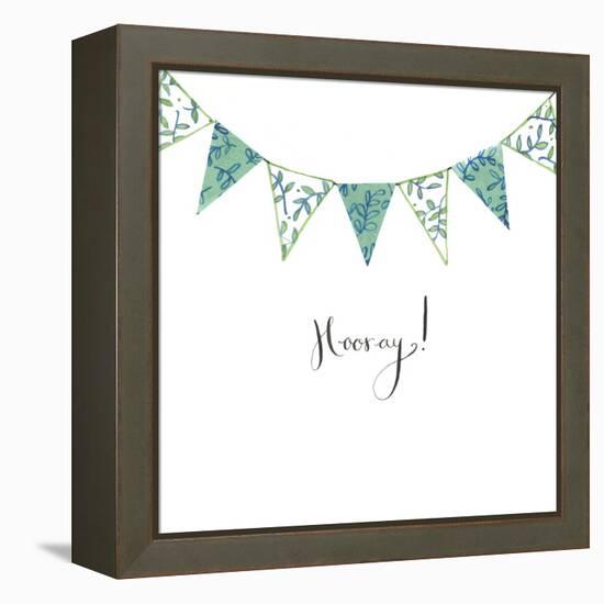 Hooray Bunting-Elizabeth Rider-Framed Premier Image Canvas