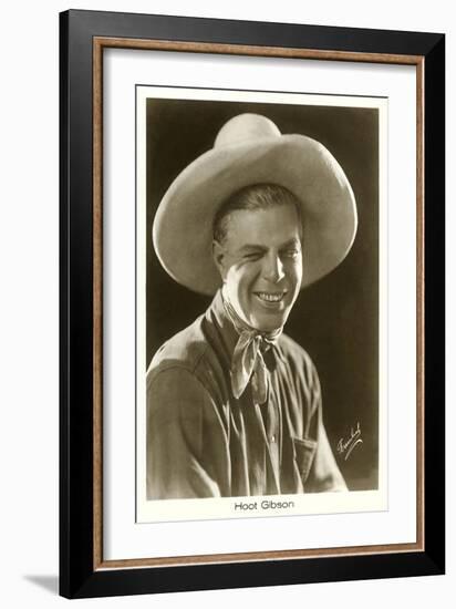 Hoot Gibson Winking-null-Framed Art Print