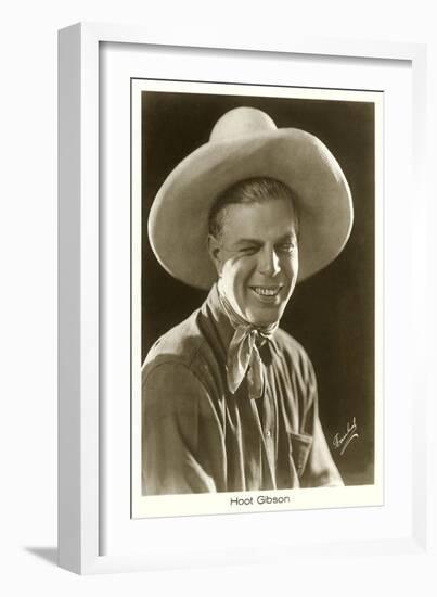 Hoot Gibson Winking-null-Framed Art Print