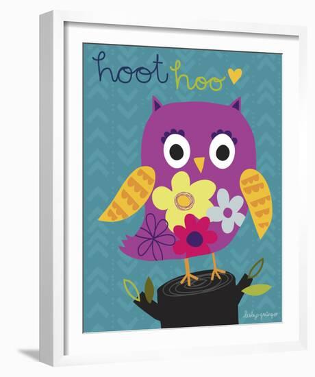 Hoot Hoo-Lesley Grainger-Framed Giclee Print