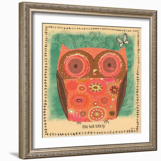 Hoot Hoot Hooray-Richard Faust-Framed Art Print