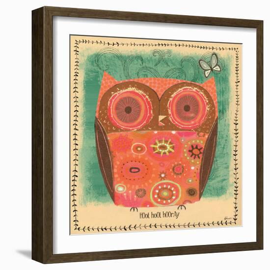 Hoot Hoot Hooray-Richard Faust-Framed Art Print