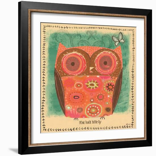 Hoot Hoot Hooray-Richard Faust-Framed Art Print