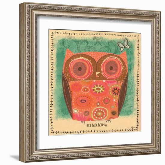 Hoot Hoot Hooray-Richard Faust-Framed Art Print