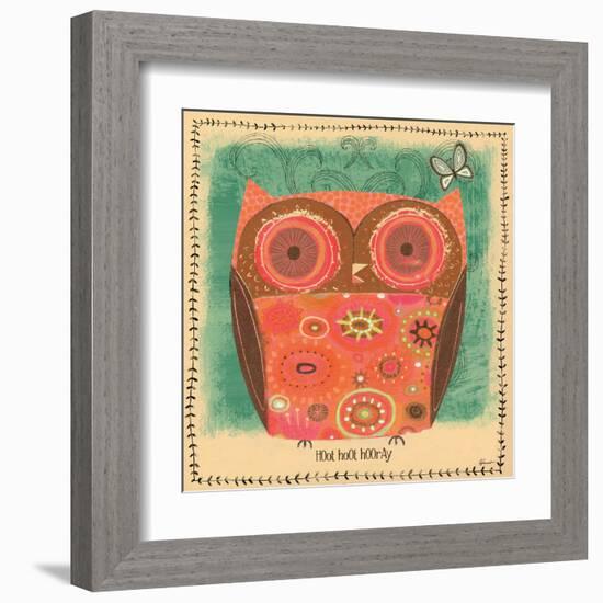 Hoot Hoot Hooray-Richard Faust-Framed Art Print