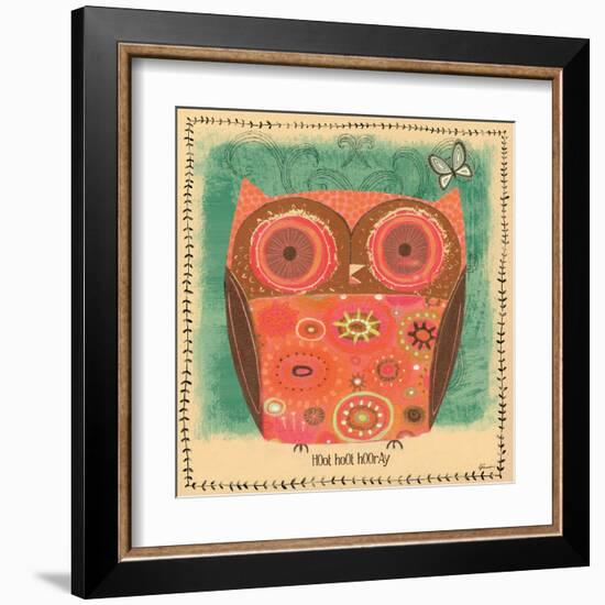 Hoot Hoot Hooray-Richard Faust-Framed Art Print