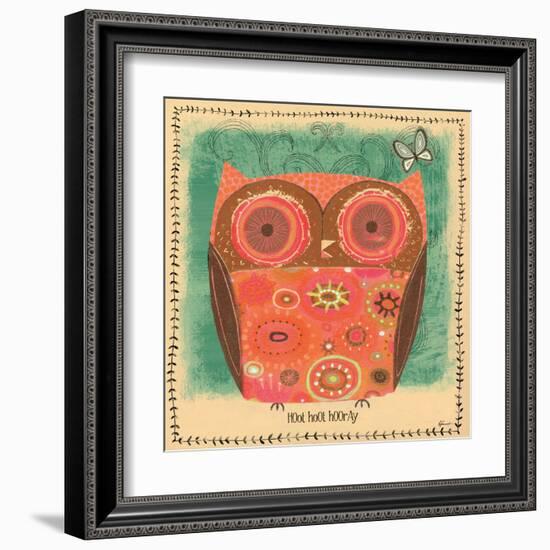 Hoot Hoot Hooray-Richard Faust-Framed Art Print