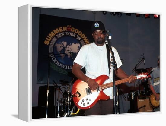 Hootie and the Blowfish at the Kickoff for the 1998 Goodwill Games at Rockefeller Center-Dave Allocca-Framed Premier Image Canvas