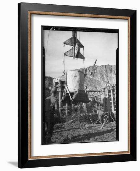 Hoover Dam Construction-Dick Whittington Studio-Framed Photographic Print