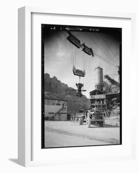 Hoover Dam Construction-Dick Whittington Studio-Framed Photographic Print