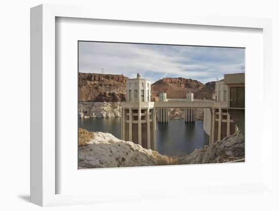 Hoover Dam Intake Towers on Lake Mead, Nevada Border, United States-Susan Pease-Framed Photographic Print