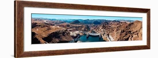 Hoover Dam - Looking Downstream-James Blakeway-Framed Art Print