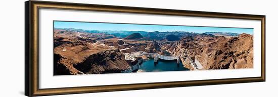 Hoover Dam - Looking Downstream-James Blakeway-Framed Art Print