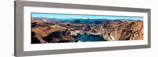 Hoover Dam - Looking Downstream-James Blakeway-Framed Art Print