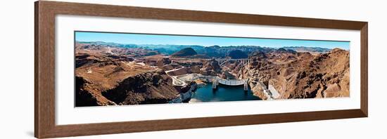 Hoover Dam - Looking Downstream-James Blakeway-Framed Art Print