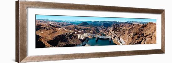Hoover Dam - Looking Downstream-James Blakeway-Framed Art Print