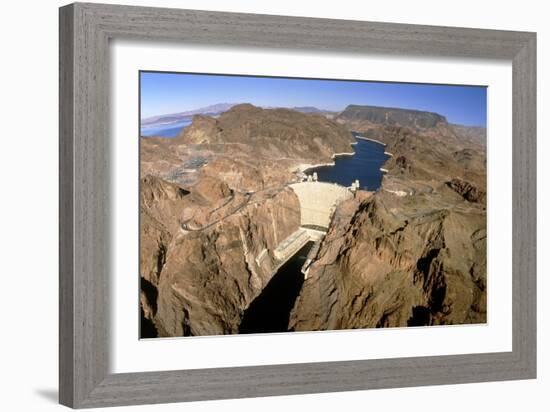 Hoover Hydroelectric Dam, Colorado River, USA-David Parker-Framed Photographic Print